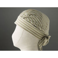 特殊衣料 abonetホーム ターバンN/ストライプグリーン/56~58cm 2029 1個（直送品）