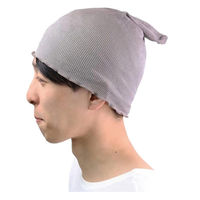 ラック産業 シルクキュプラ ふんわりフィットニット帽 泥染め/グレー/フリー 48830639 1個（直送品）