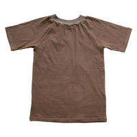 ラック産業 綿ストレッチ 着脱名人 前後なし半袖シャツ/ブラウン/Free1 49060127 1着（直送品）