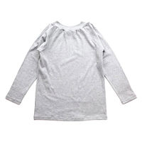 ラック産業 綿ストレッチ 着脱名人 前後なし長袖シャツ/グレー/Free1 49070120 1着（直送品）