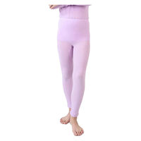 ラック産業 綿ストレッチ着脱名人 前後なしボトム(10分丈)/ラベンダー/Free1 49100141 1着（直送品）