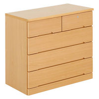 グローリープラン 福祉施設・病院向けチェスト ES-90/ライトブラウン 689606 1台（直送品）