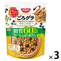 ごろグラ 糖質60%オフ きなこ大豆 3袋 日清シスコ シリアル
