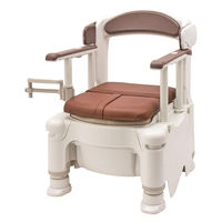 アロン化成 ポータブルトイレFX-30 座面付/アースブラウン/標準便座 403222 1台（直送品）