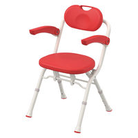 アロン化成 折りたたみシャワーベンチ A-Sフィット/レッド/- 403220 1個（直送品）