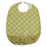 特殊衣料 食事サロン(超はっ水)/イエローチェック 1010 1枚（直送品）