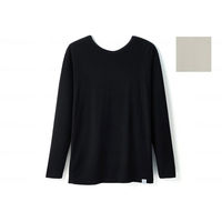 HONESTIES 裏表無し レディース長袖インナー/グレー/S CC24AW-21 1着（直送品）