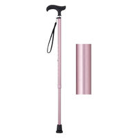 ウェルファン まごころステッキベーシック/ローズ 9791 1本（直送品）