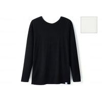 HONESTIES 裏表無し レディース長袖インナー/白/M CC24AW-21 1着（直送品）