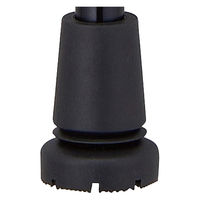 ウェルファン まごころステッキ替えゴム/ブラック/16mm 9795 1個（直送品）