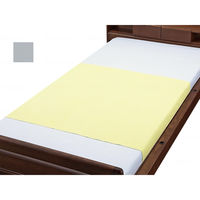 ウェルファン 綿混パイル防水シーツ 90X145cm/グレー 9434 1枚（直送品）