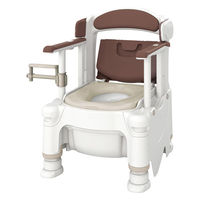 アロン化成 ポータブルトイレFX-30自動ラップ2/アースブラウン/ソフト・脱臭 403228 1台（直送品）