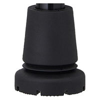 ウェルファン まごころステッキ替えゴム/ブラック/19mm 9795 1個（直送品）