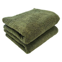 速乾ベーシックフェイスタオル グリーン 1袋（2枚） 乾燥機対応 業務用 サロン仕様 伊澤タオル