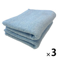 抗菌防臭フェイスタオル ブルー 1セット（1袋(2枚)×3） 速乾 部屋干し 業務用 サロン仕様 伊澤タオル