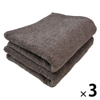 抗菌防臭フェイスタオル グレー 1セット（1袋(2枚)×3） 速乾 部屋干し 業務用 サロン仕様 伊澤タオル