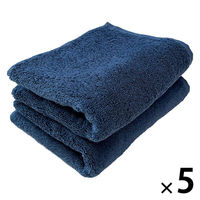 速乾ベーシックフェイスタオル ネイビー 1セット（1袋(2枚)×5） 乾燥機対応 業務用 サロン仕様 伊澤タオル