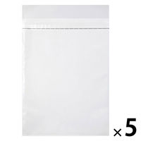 今村紙工 クリア封筒 角2 片面白印刷 100枚 CPPDM-K2 1セット(1袋(100枚)×5)