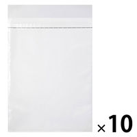 今村紙工 クリア封筒 角2 片面白印刷 100枚 CPPDM-K2 1セット(1袋(100枚)×10)