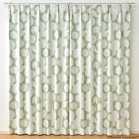 SUMINOE MOOMIN カーテン ベリーガーデン A1045 幅1000×丈1350mm ライトグリーン 1枚（直送品）