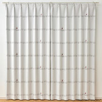 SUMINOE MOOMIN カーテン ニョロニョロボーダー A1044 幅1000×丈1350mm アイボリー 1枚（直送品）