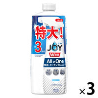 ジョイ W除菌 オールインワン 泡スプレー 微香 詰め替え 特大 630mL 1セット（1個×3） 食器用洗剤 P&G