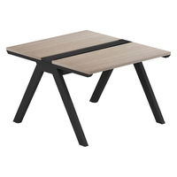 【軒先渡し】LASHデスク ラッシュホールレッグ 幅1000×奥行1200×高さ720mm オーク天板/ブラック脚 1台（直送品）