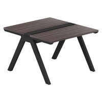 【軒先渡し】LASHデスク ラッシュホールレッグ 幅1000×奥行1200×高さ720mm ダークアッシュ天板/ブラック脚 1台（直送品）