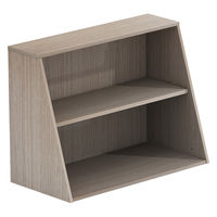 【軒先渡し】LASHストレージ オプション木製2段上置き用 幅900×奥行450×高さ684mm オーク 1台（直送品）