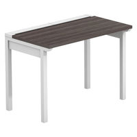 【軒先渡し】LASHデスク フォーレッグハーフ脚 幅1000×奥行600×高さ720mm ダークアッシュ天板/ホワイト脚 1台（直送品）