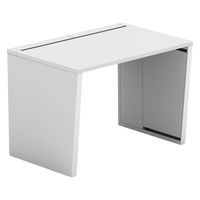 【軒先渡し】LASHデスク ベンチハーフ脚 幅1000×奥行700×高さ720mm ホワイト天板/ホワイト脚 1台（直送品）