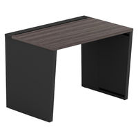 【軒先渡し】LASHデスク ベンチハーフ脚 幅1000×奥行700×高さ720mm ダークアッシュ天板/ブラック脚 1台（直送品）