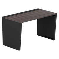 【軒先渡し】LASHデスク ベンチハーフ脚 幅1200×奥行700×高さ720mm ダークアッシュ天板/ブラック脚 1台（直送品）