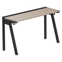 【軒先渡し】LASHローカウンター 幅1200×奥行450×高さ720mm オーク天板/ブラック脚 1台（直送品）