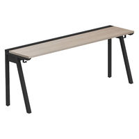 【軒先渡し】LASHローカウンター 幅1800×奥行450×高さ720mm オーク天板/ブラック脚 1台（直送品）