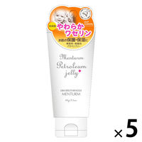 メンターム ワセリン 60g　5個　近江兄弟社 無添加 低刺激 乾燥 無香料 無着色 パラベンフリー