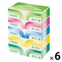 ティッシュペーパー 高品質 180組（5箱入） ネピアプレミアムソフト 1セット（6パック）王子ネピア