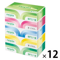 ティッシュペーパー 高品質 180組（5箱入） ネピアプレミアムソフト 1ケース（12パック） 王子ネピア
