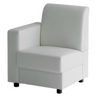 【軒先渡し】市場 aven ビンデンソファ2 1人用 右ひじ 幅700mm アイボリー 1台（直送品）