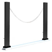 (株)TOKO カーポール スクエアタイプ 全幅120cm(ブラック) 6300088960 1セット（直送品）