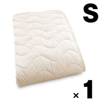 createalpha 1枚 抗菌防臭防ダニピーチスキン敷パッド シングル ベージュ 4582243778794ーBEー1（直送品）