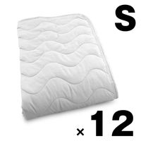 12枚 抗菌防臭防ダニピーチスキン敷パッド シングル グレー 4582243778800ーGYー12 1セット(12枚入)（直送品）