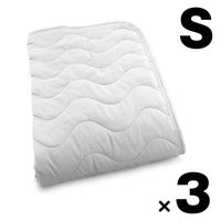 createalpha 3枚 抗菌防臭防ダニピーチスキン敷パッド シングル グレー 4582243778800ーGYー3 1セット(3枚入)（直送品）