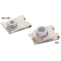 SUNCO クロメート クリップナット M5 (20本入り) N0-00-0820-0050-0000-02-20P 1パック(20個)（直送品）