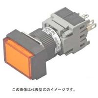 富士電機 コマンドスイッチφ16長角平形照光押しボタンスイッチ AH164-TLO11E3 1個 556-2183（直送品）