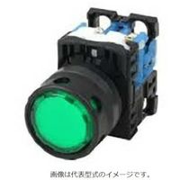 富士電機 コマンドスイッチφ22丸フレーム穴付フルガード形照光押しボタンスイッチ AR22G2L-10E3G 1個 562-6276（直送品）