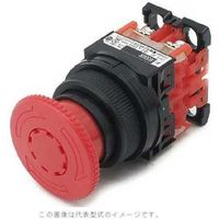 富士電機 コマンドスイッチφ30丸フレームプッシュロック大形非常停止用押しボタンスイッチ AR30V0R-02R 1個 562-8483（直送品）