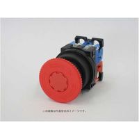 富士電機 コマンドスイッチφ30丸フレームプッシュロック大形非常停止用押しボタンスイッチ AR30V0R-11R 1個 561-2789（直送品）