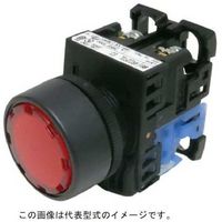 富士電機 コマンドスイッチφ22丸フレーム平形照光押しボタンスイッチ AR22F0L-10E3R 1個 561-3609（直送品）