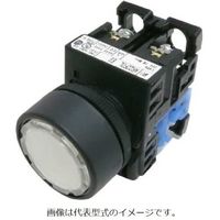 富士電機 コマンドスイッチφ22丸フレーム平形照光押しボタンスイッチ AR22F0L-10E3W 1個 561-8324（直送品）